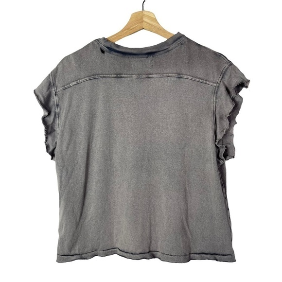 Free People We the Free Purple Burnout Warrior Short Sleeve Tee S - Picture 4 of 5